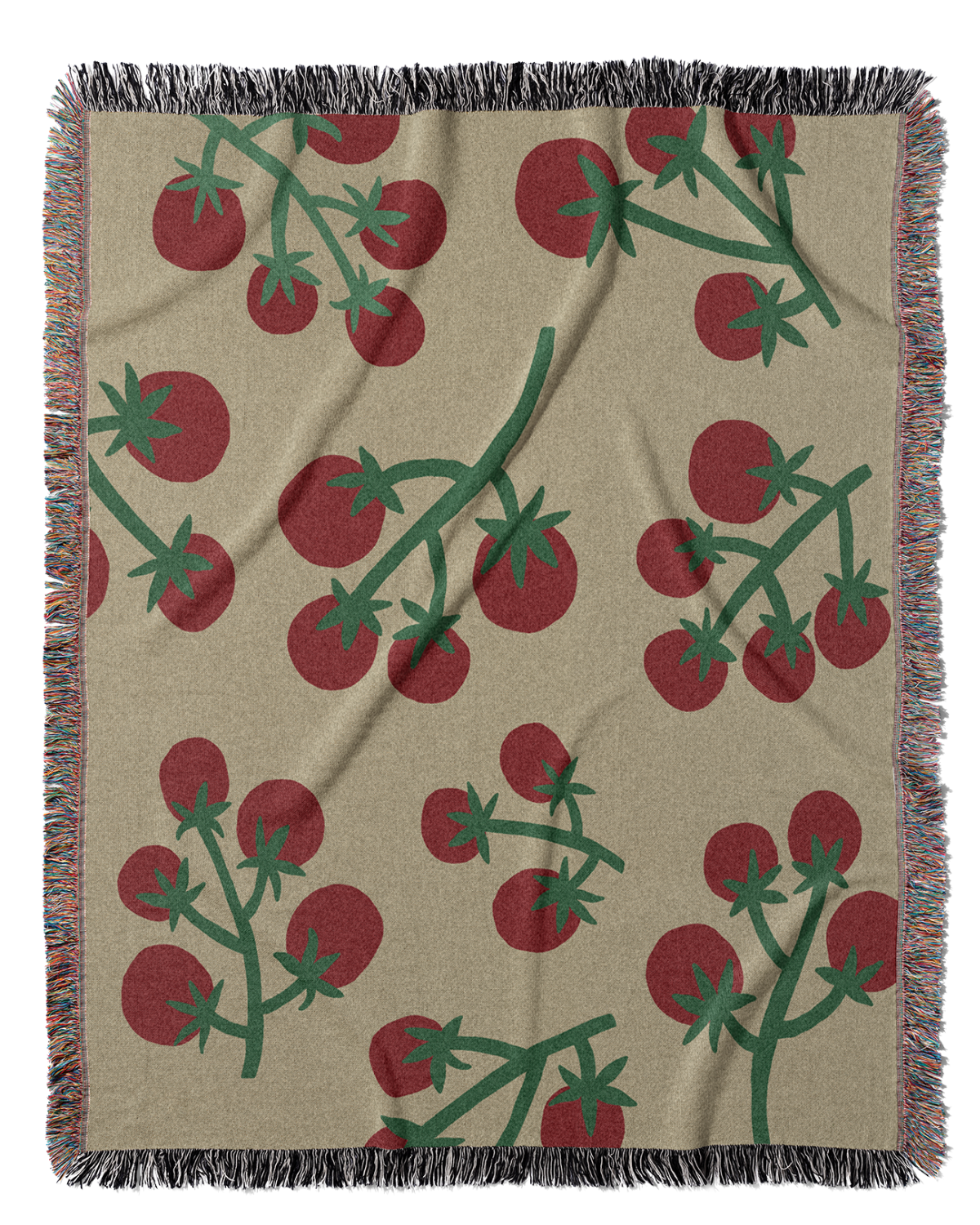 Tomato Vine Throw Blanket