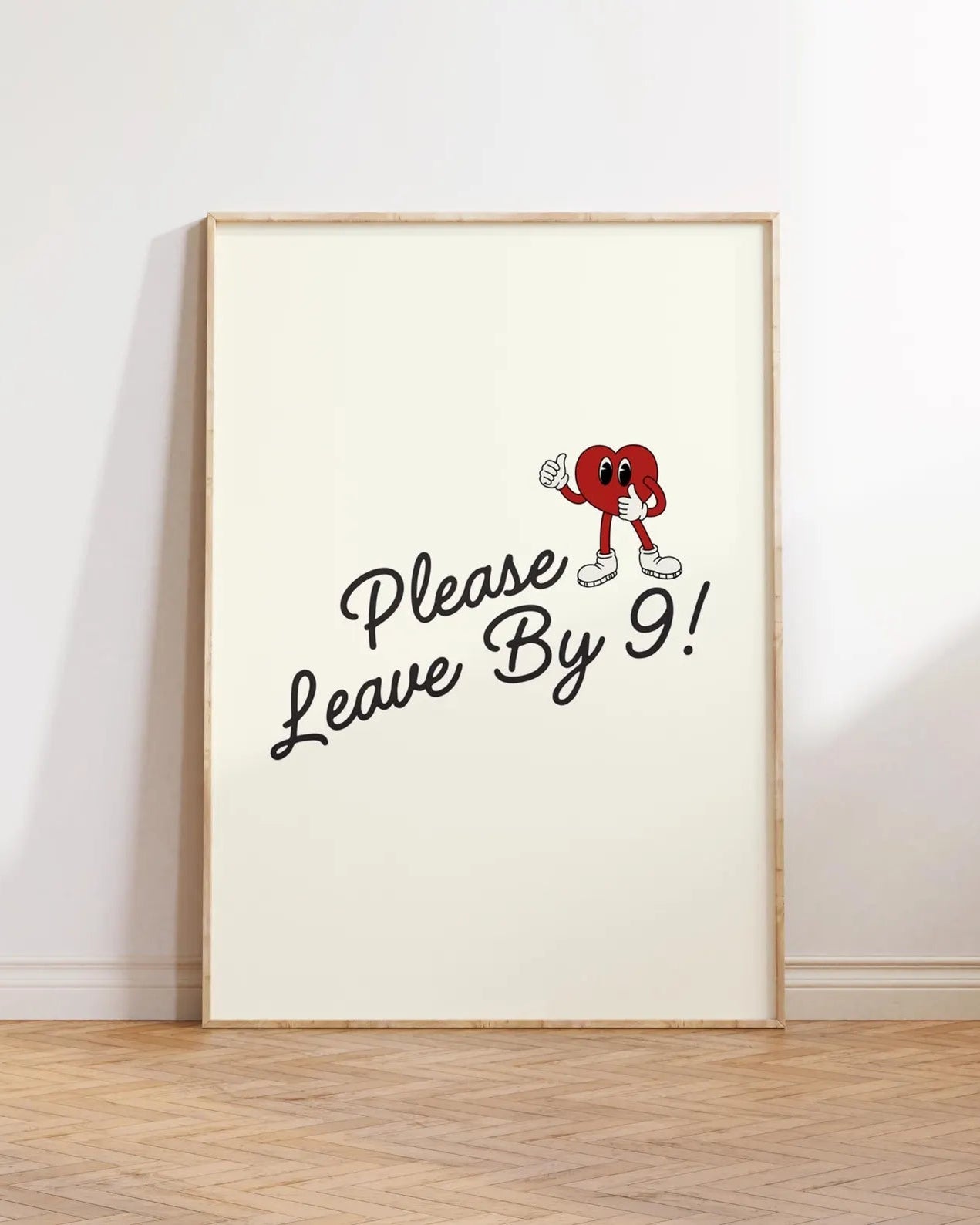 Please Leave By Nine Digital Print