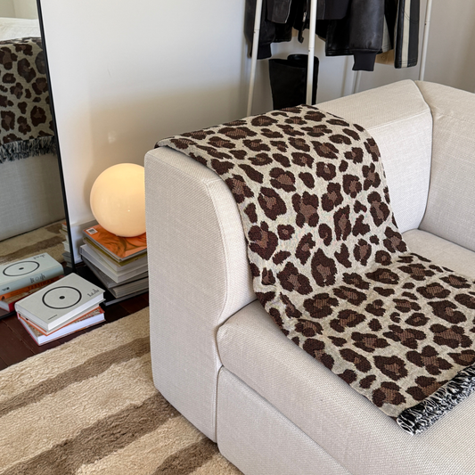 Leopard Print Throw Blanket