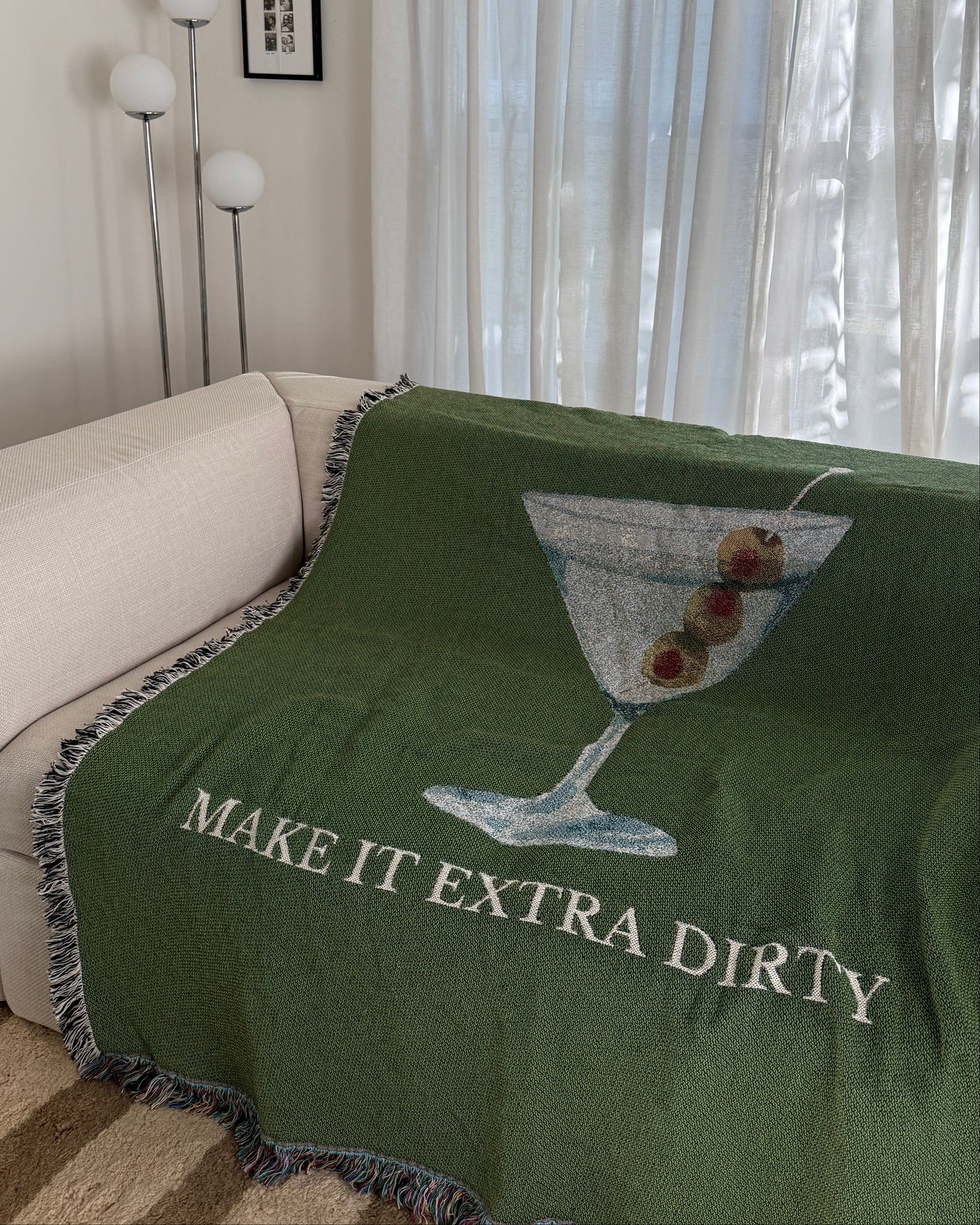 Dirty Martini Throw Blanket