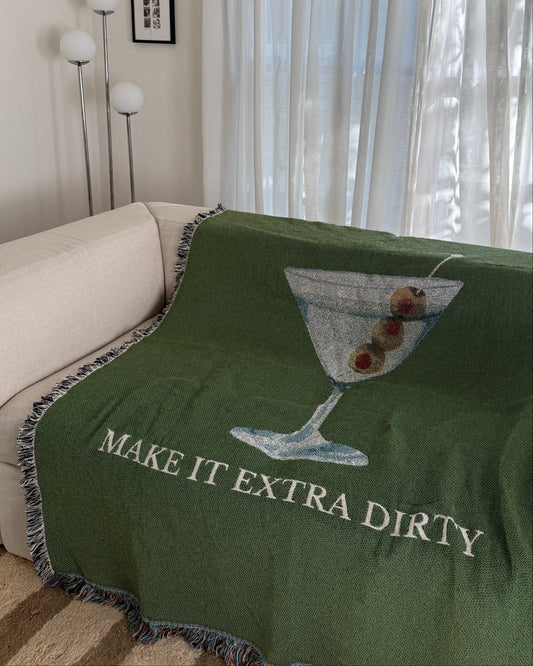 Dirty Martini Throw Blanket