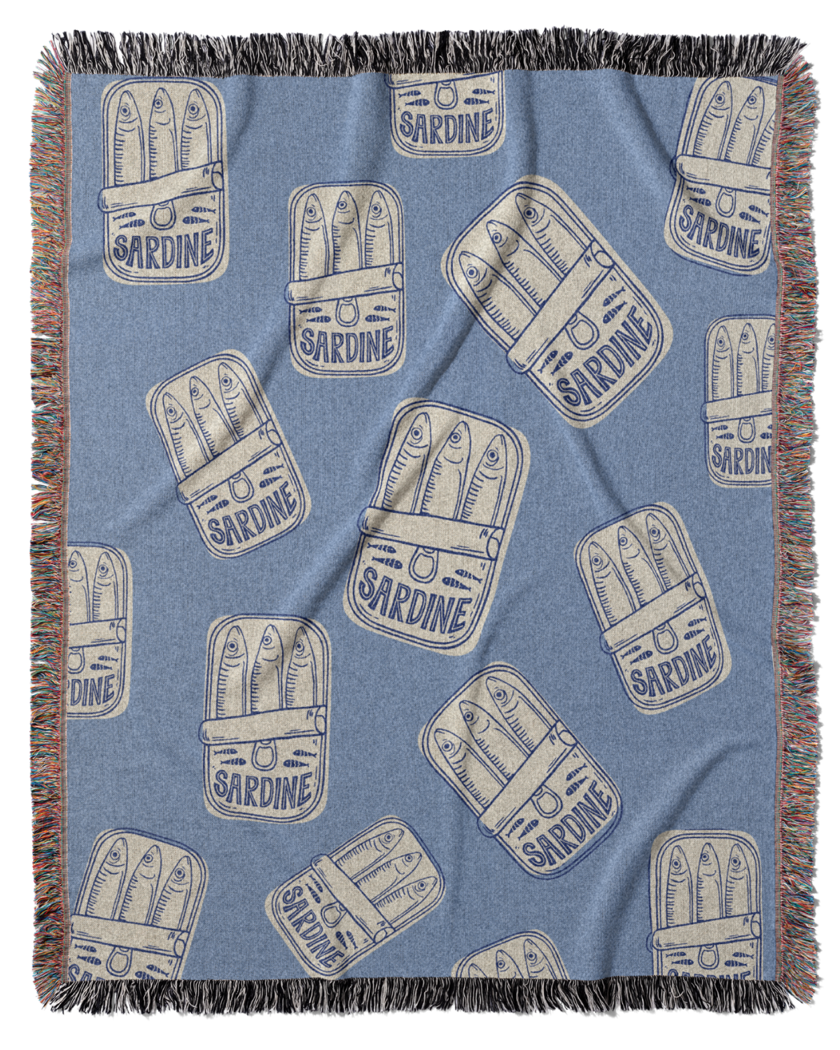 Sardine Tins Throw Blanket