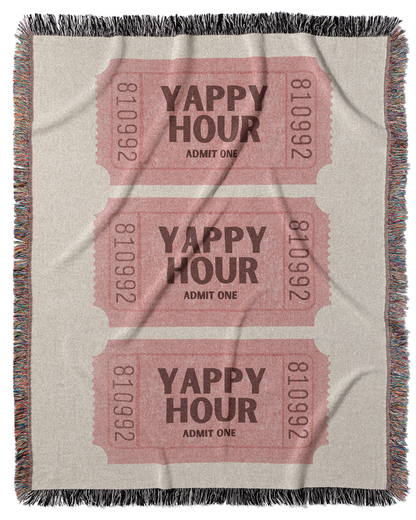 Yappy Hour Throw Blanket