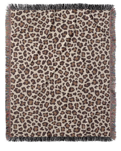 Leopard Print Throw Blanket