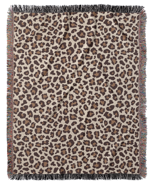 Leopard Print Throw Blanket