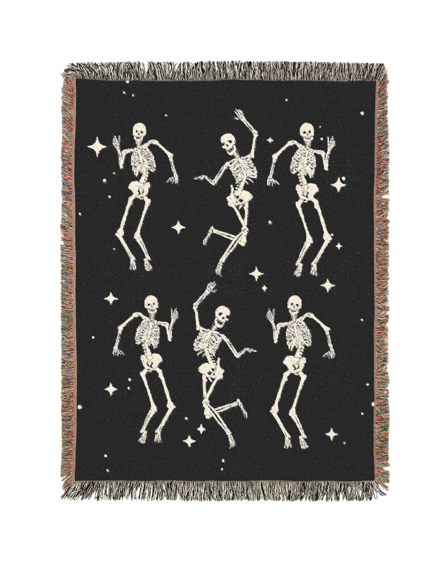 Halloween Skeleton Throw Blanket