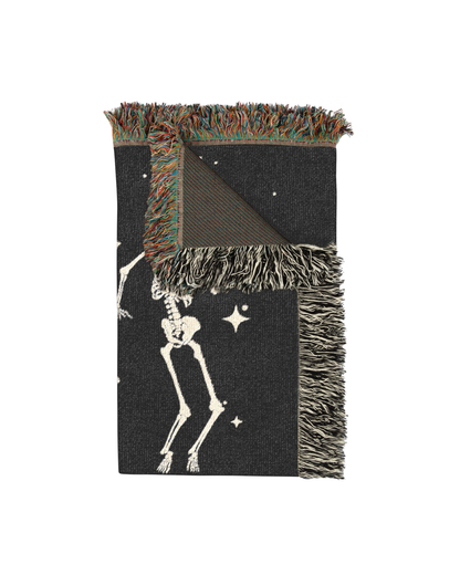 Halloween Skeleton Throw Blanket