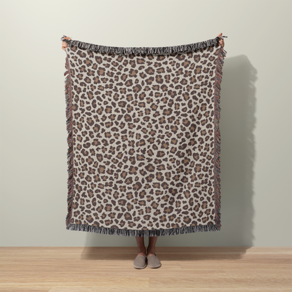 Leopard Print Throw Blanket
