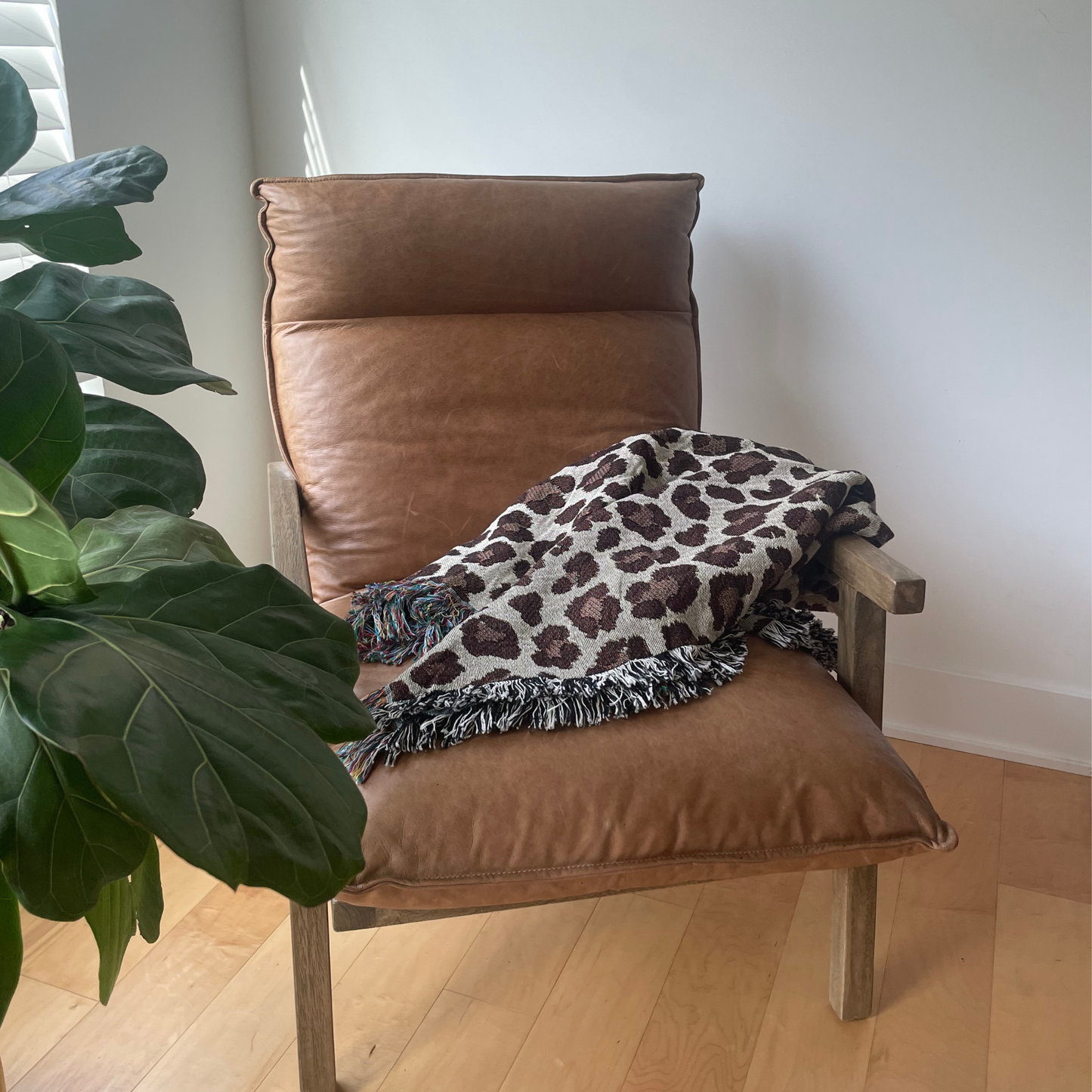 Leopard Print Throw Blanket