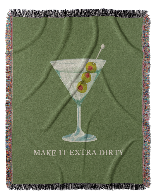 Dirty Martini Throw Blanket