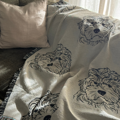 Doodle Dog Throw Blanket