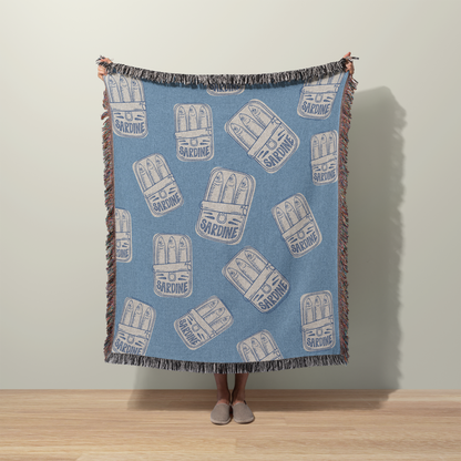 Sardine Tins Throw Blanket