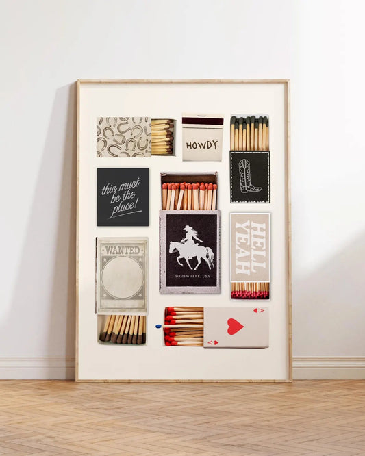 Western Matchbooks Digital Print