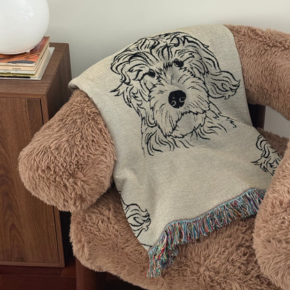 Doodle Dog Throw Blanket