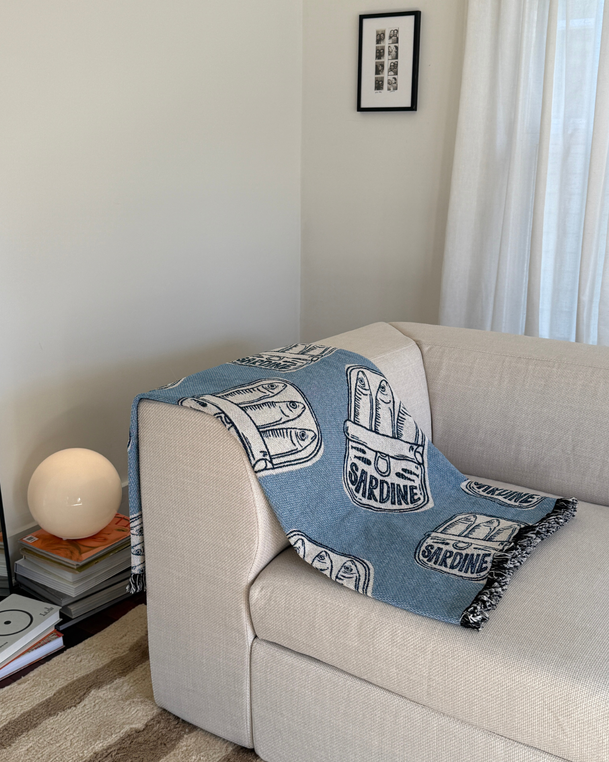 Sardine Tins Throw Blanket
