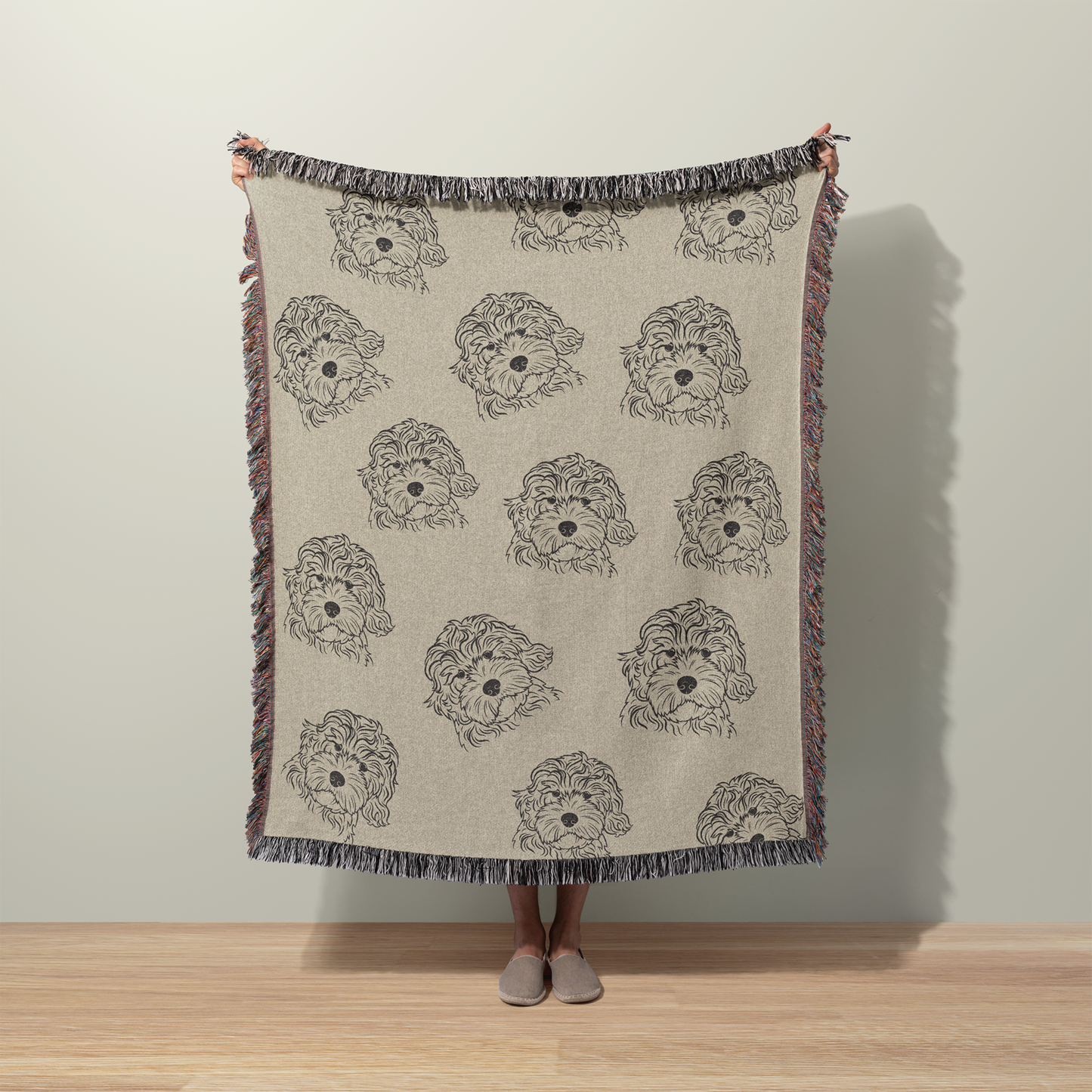 Doodle Dog Throw Blanket
