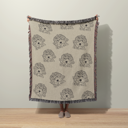 Doodle Dog Throw Blanket