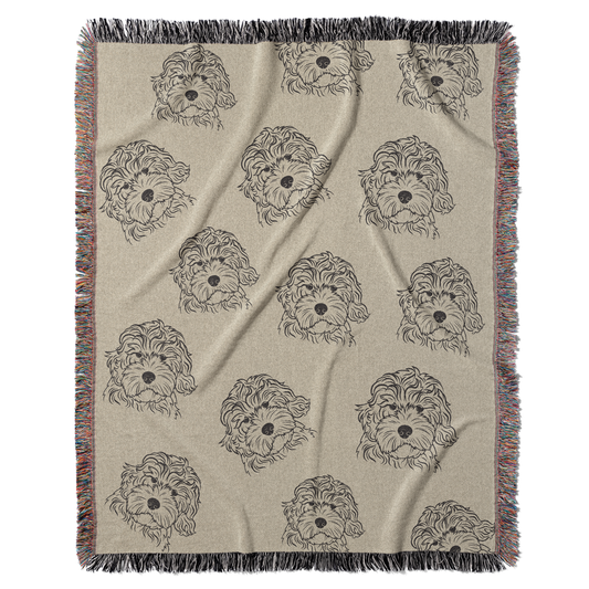 Doodle Dog Throw Blanket