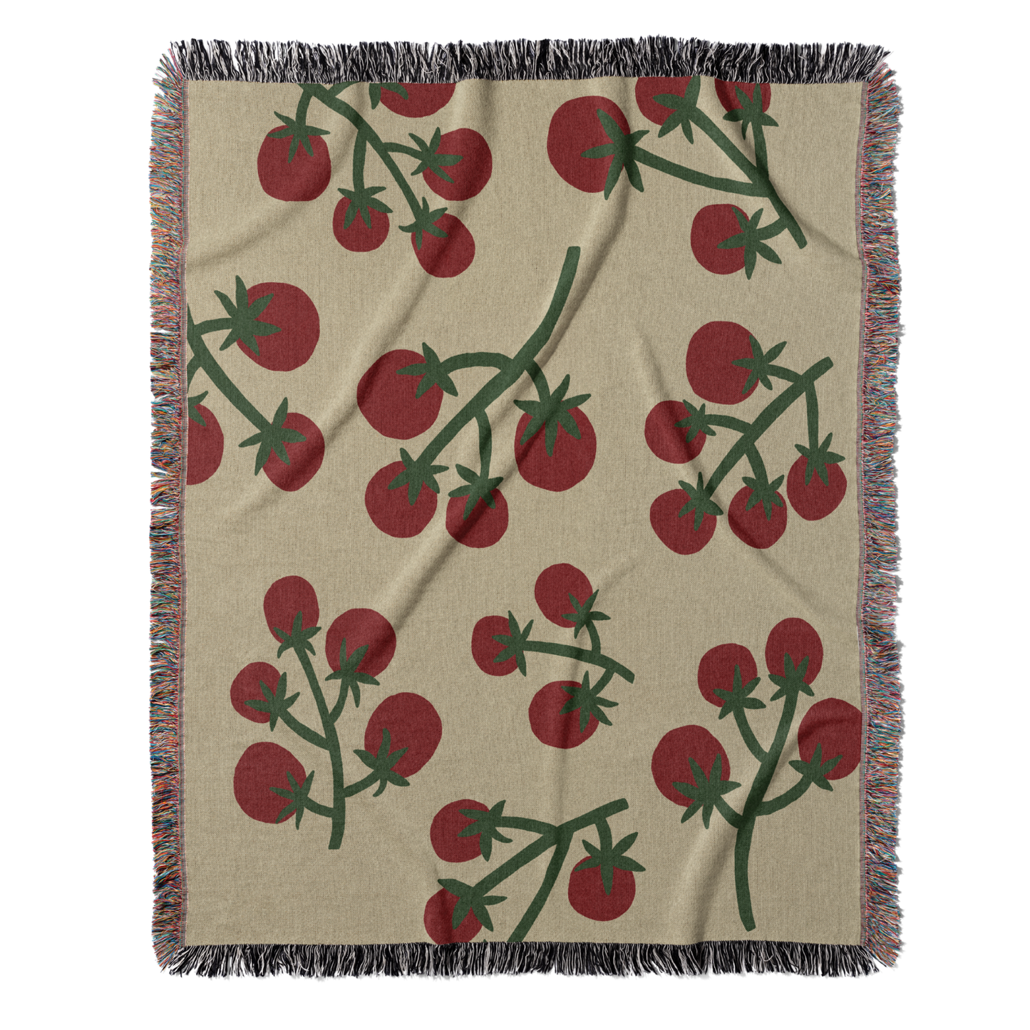 Tomato Vine Throw Blanket