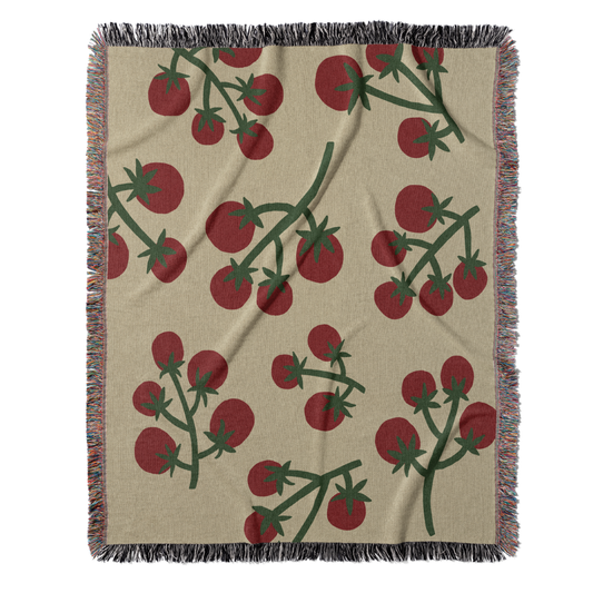 Tomato Vine Throw Blanket