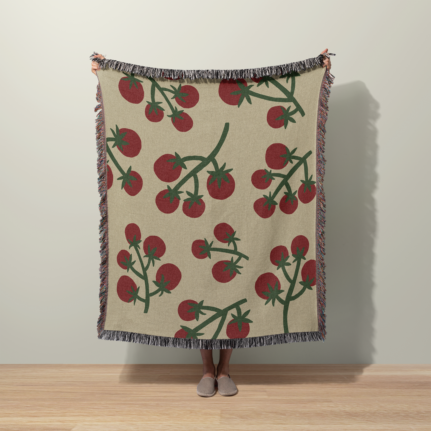 Tomato Vine Throw Blanket